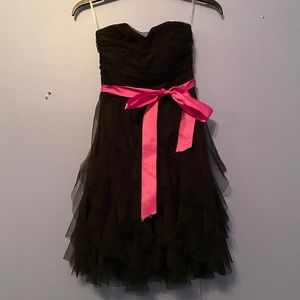 Strapless homecoming dress